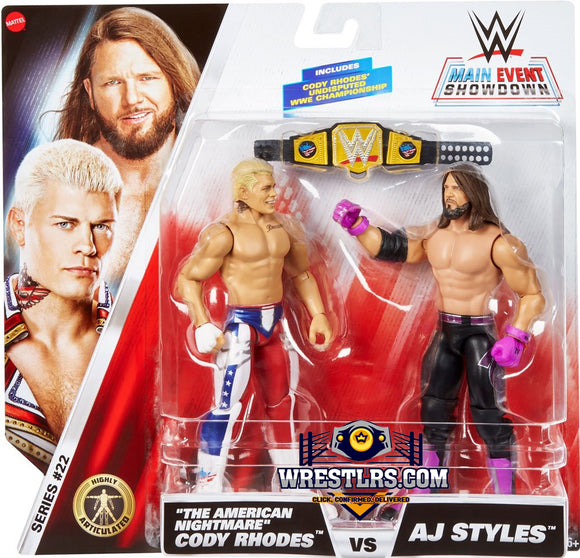 Cody Rhodes & AJ Styles - WWE Main Event Showdown Series 22